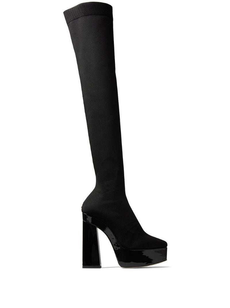 Giome 140mm over-the-knee platform boots - 1