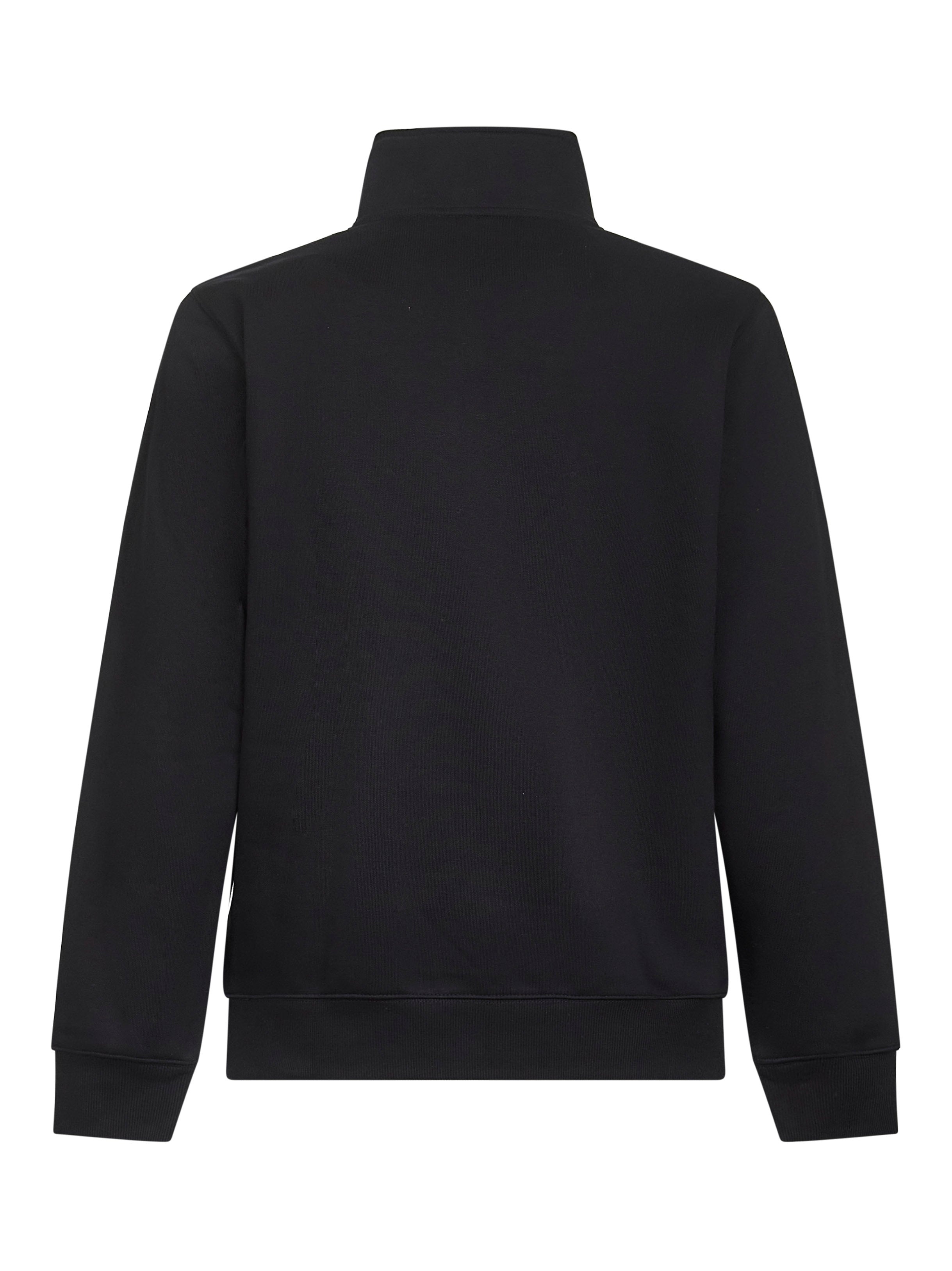 Black jersey Chase Neck Zip sweatshirt - 2
