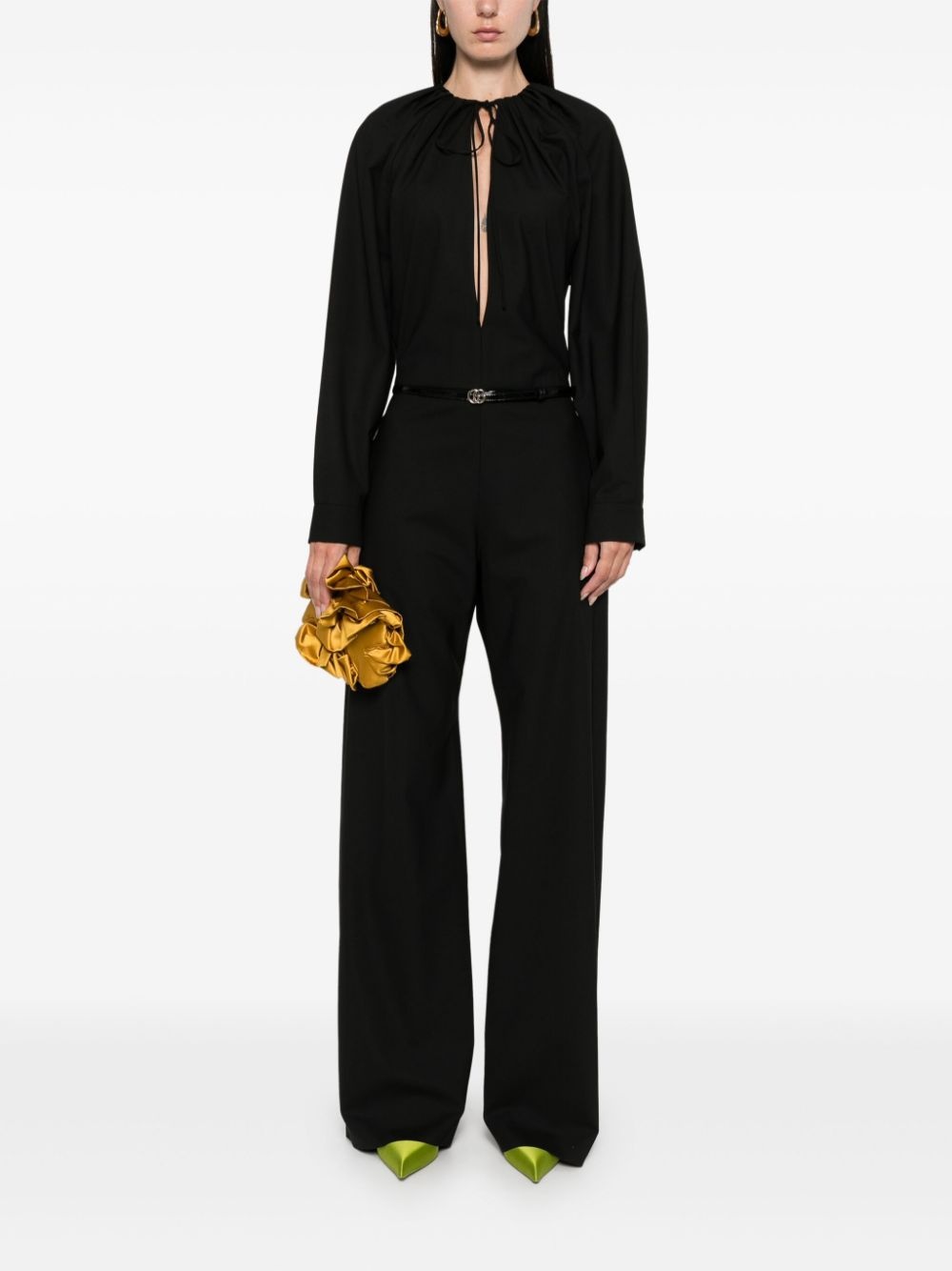 keyhole-neck jumpsuit - 2