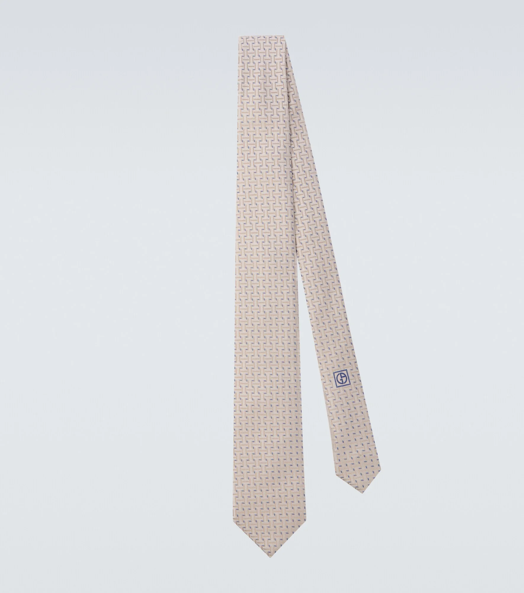 Archivio polka-dot silk jacquard tie - 1