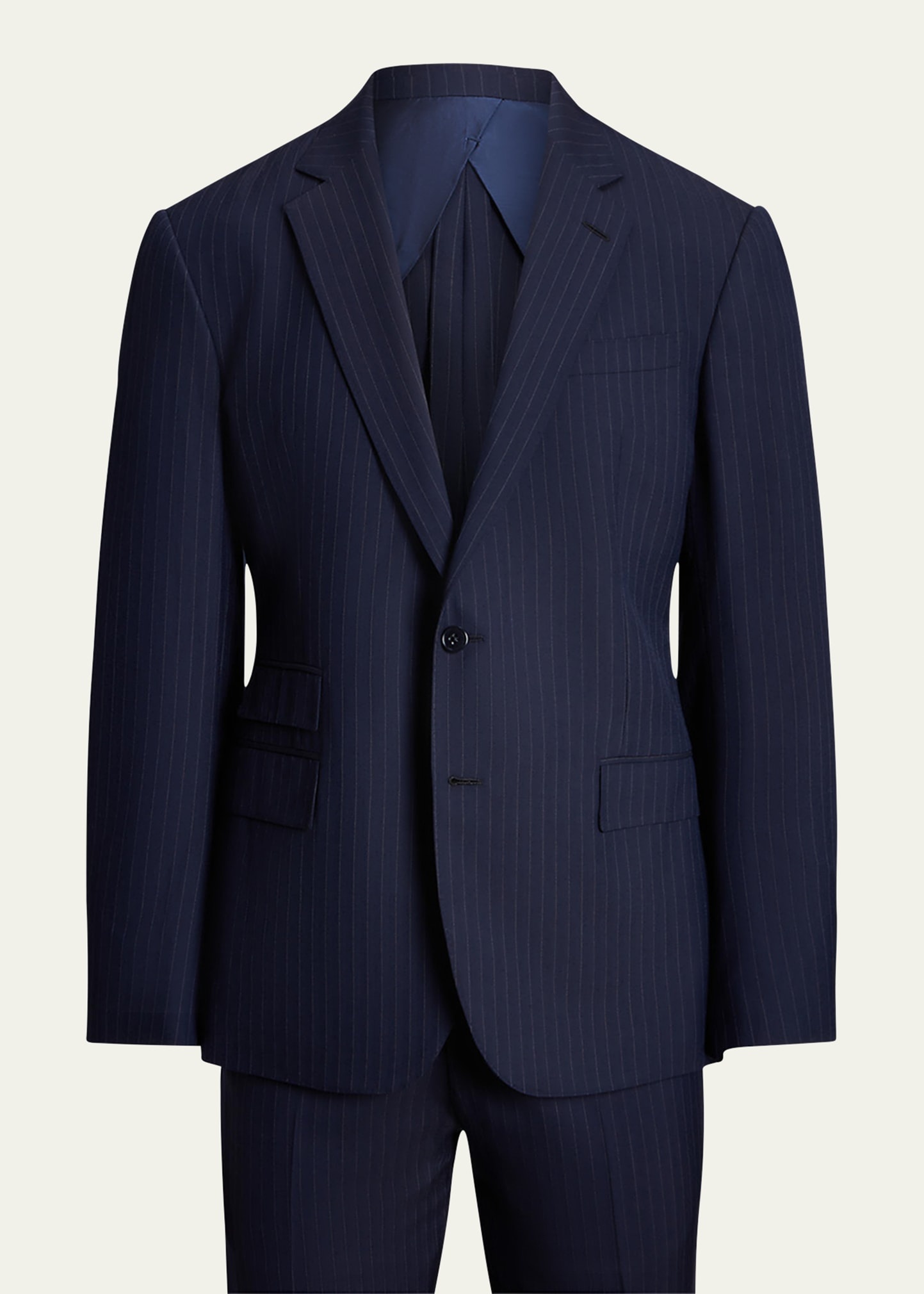 Men's Kent Hand-Tailored Pinstripe Suit - 1