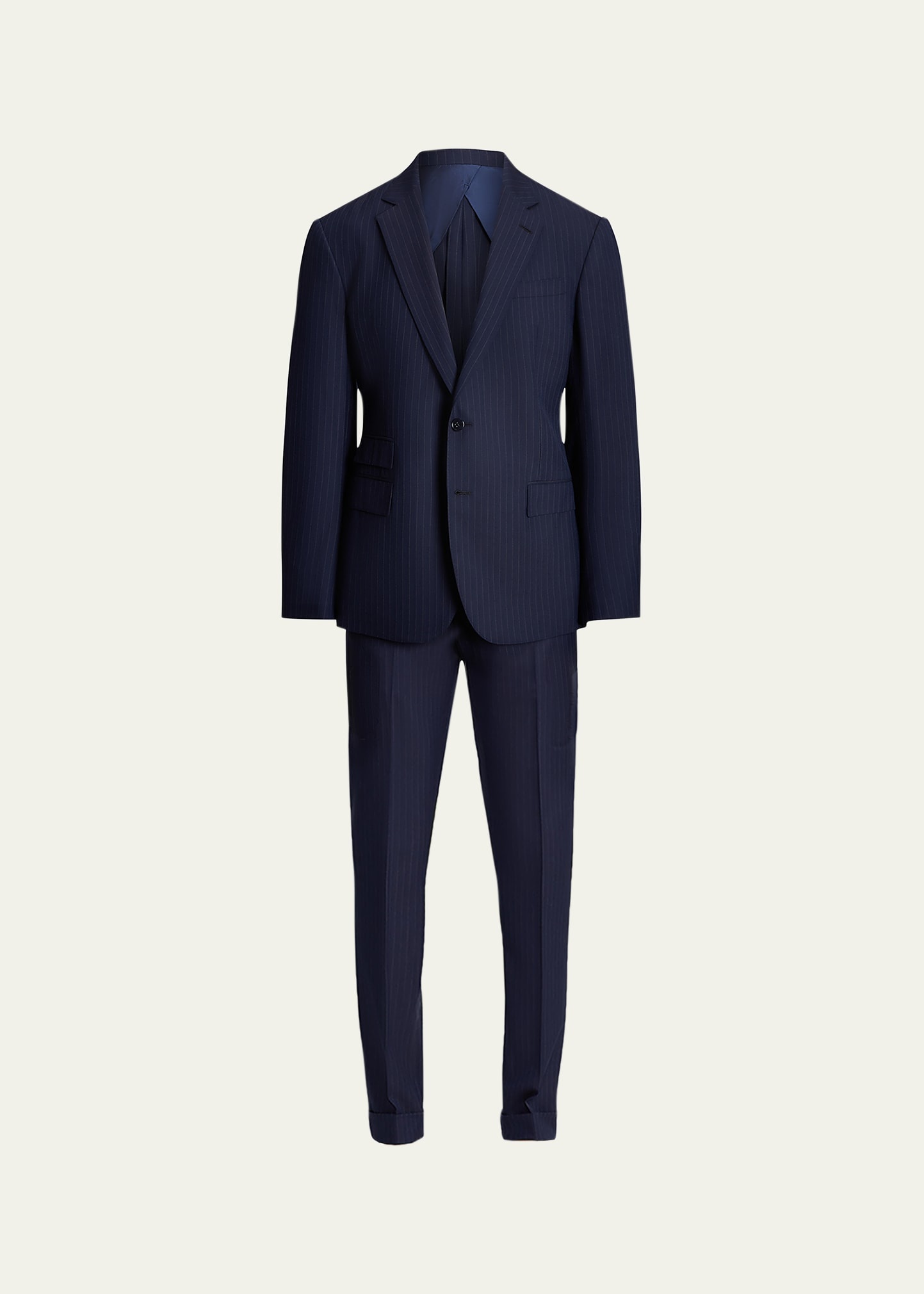 Men's Kent Hand-Tailored Pinstripe Suit - 1