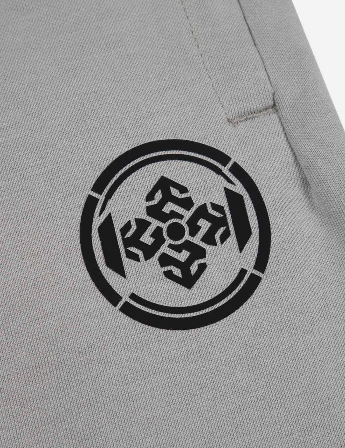 Multi Logo Print Relax Fit Sweat Shorts - 8