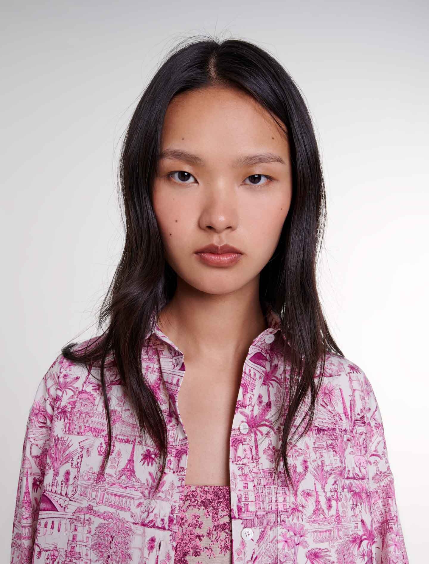 Oversize patterned shirt - 8