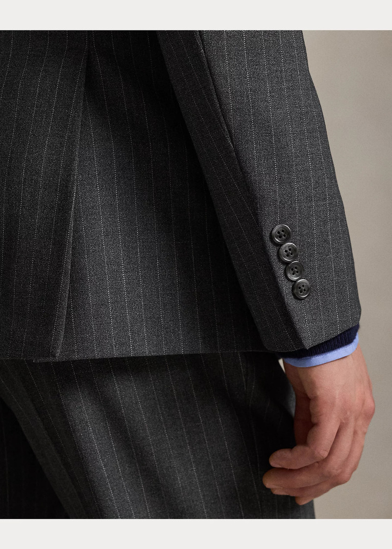 Polo Tailored Fit Rope-Stripe Wool Suit 6