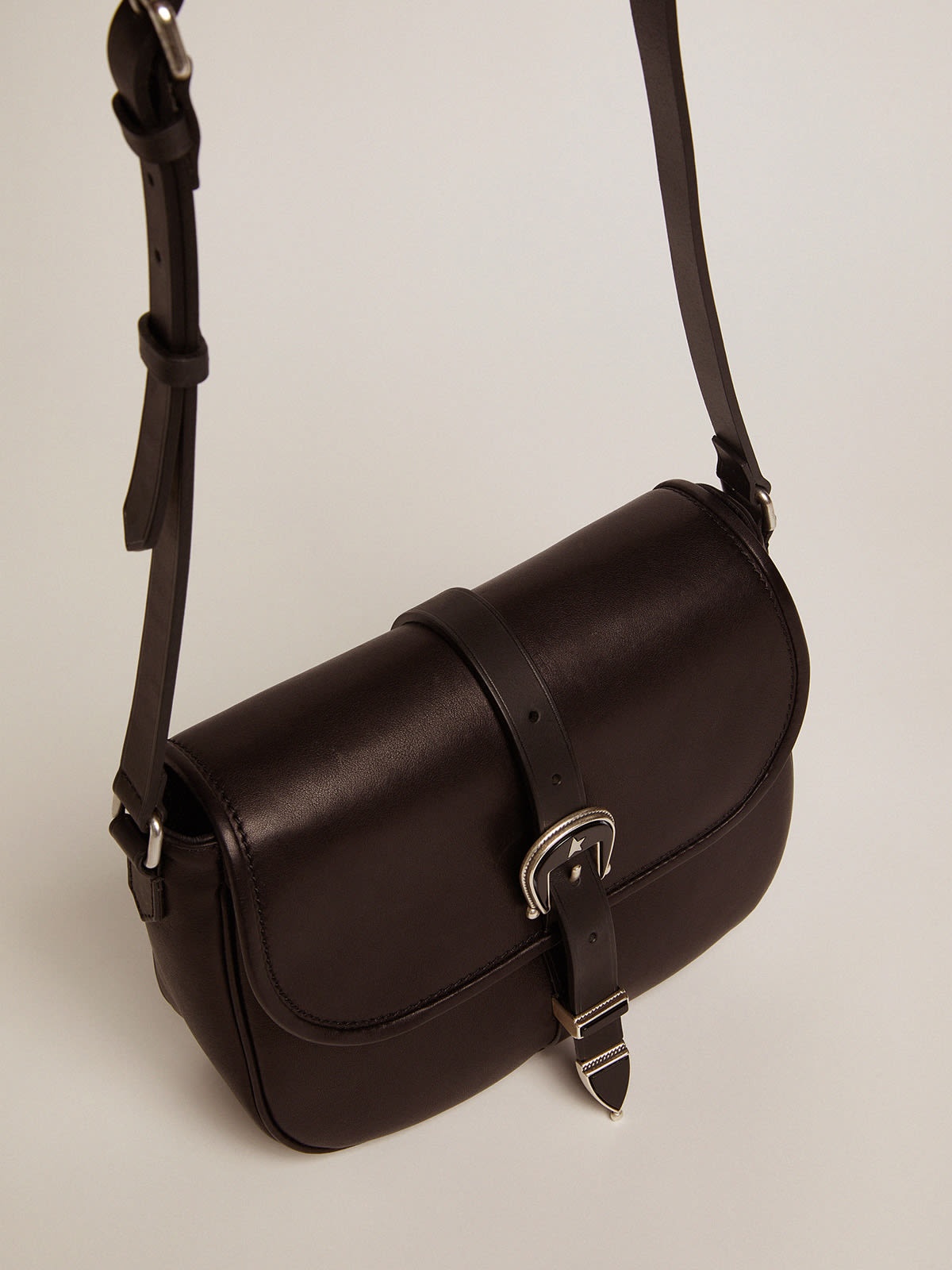 Medium black leather Rodeo Bag - 2
