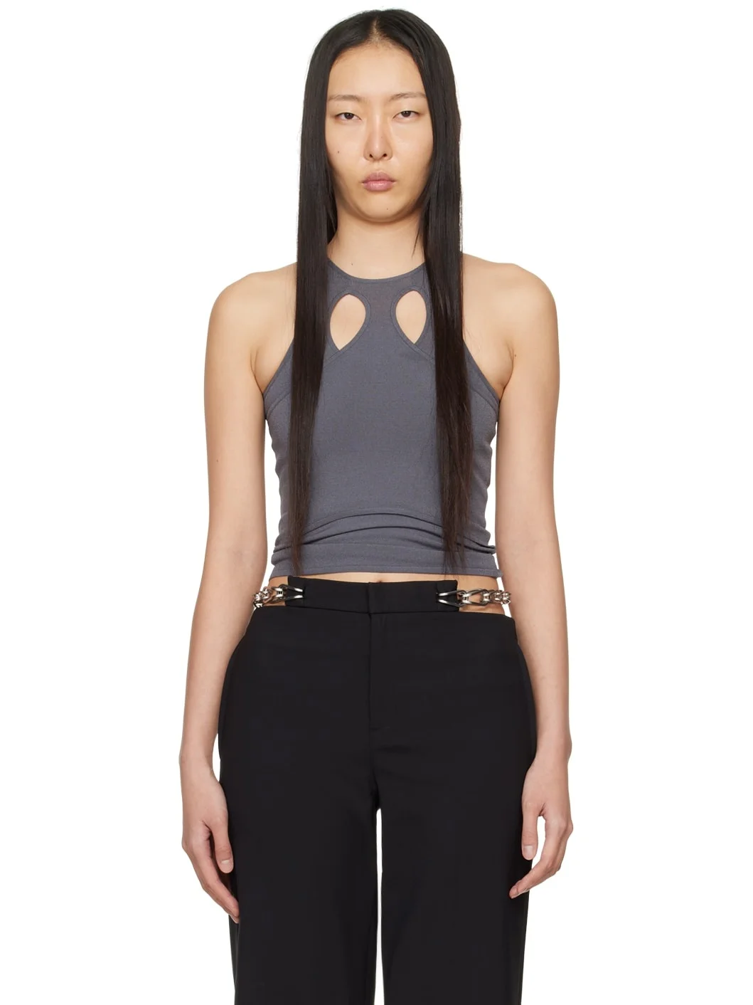 Gray Mobius Loop Tank Top - 1