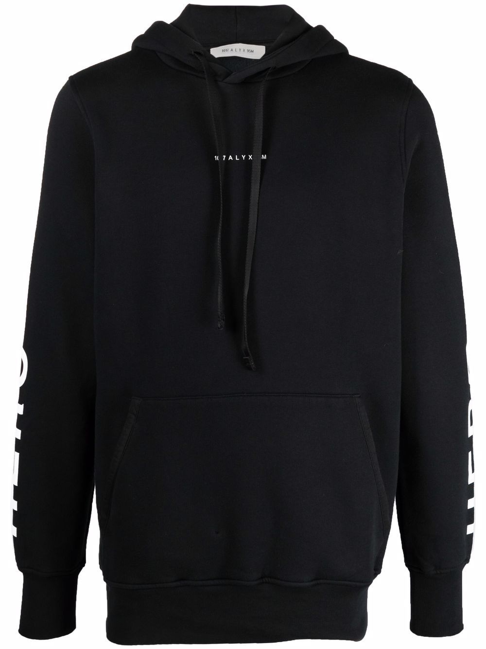 graphic-logo print pullover hoodie - 1