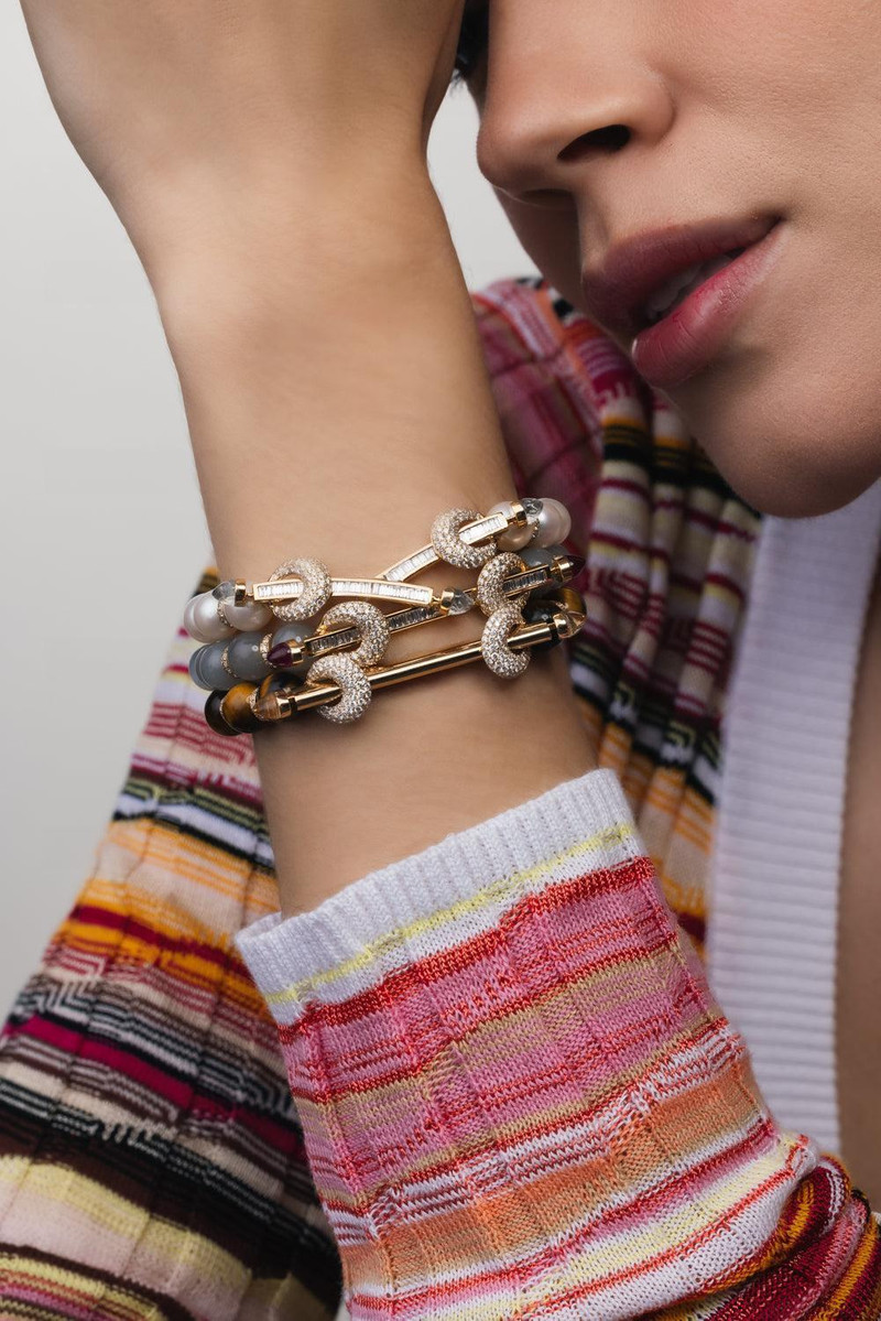 ANANYA Yellow Ombre Diamond Chakra Bracelet outlook