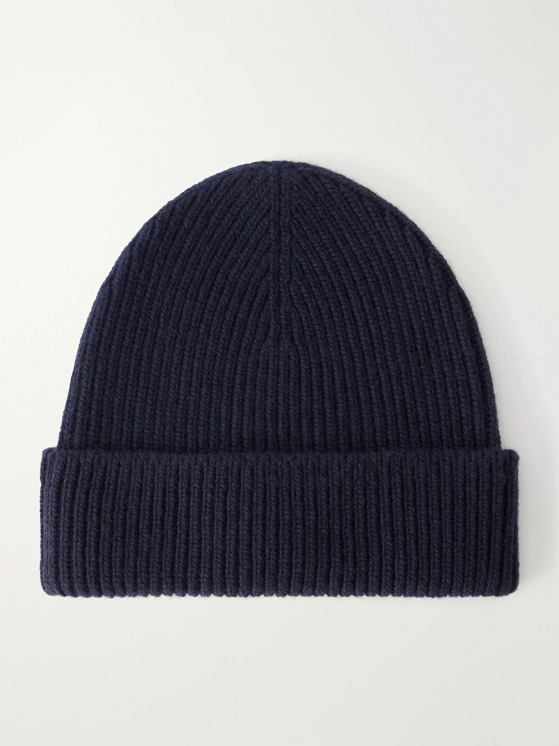 Ribbed Cashmere Beanie - 1