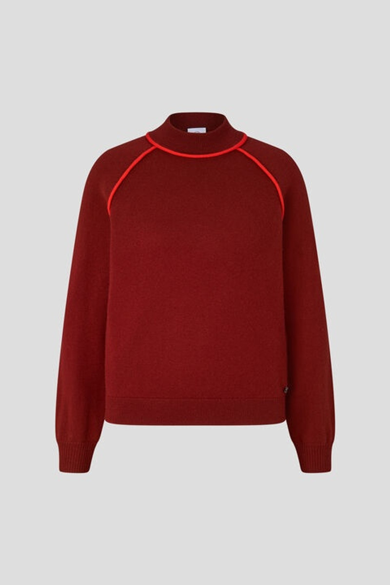 Lady Knitted pullover in Bordeaux 1