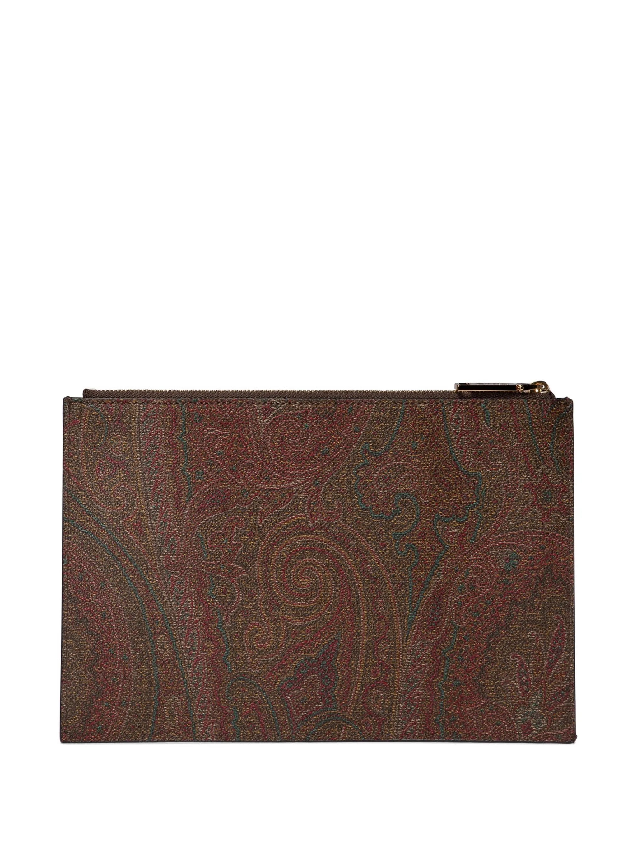 Etro Logo Embroidered Clutch Bag - 5