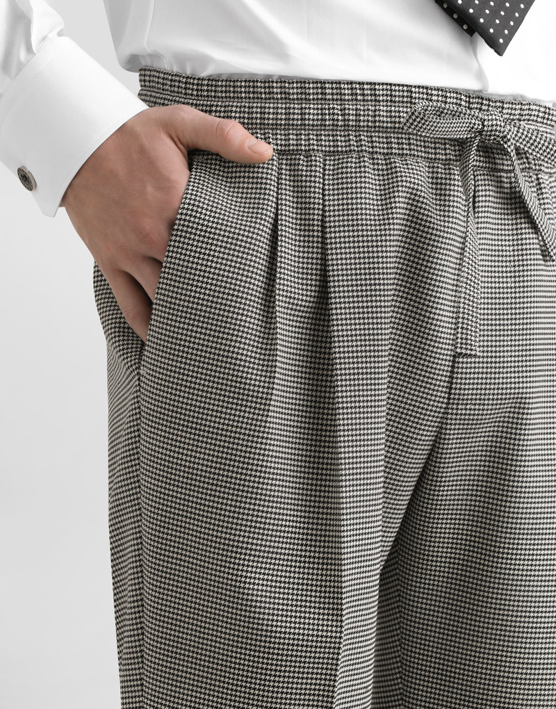 Dolce & Gabbana Wool houndstooth joggers outlook