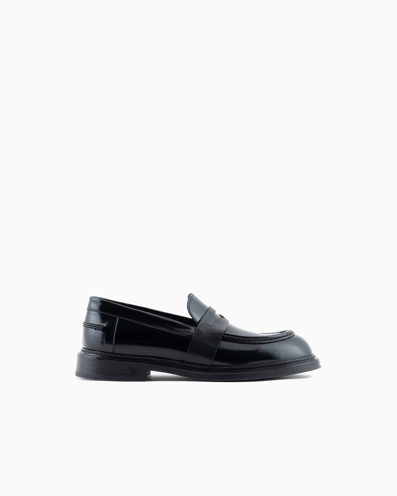 Brushed leather loafers - 1