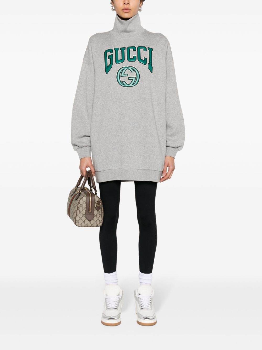 logo-appliquÃ© cotton sweatshirt - 2