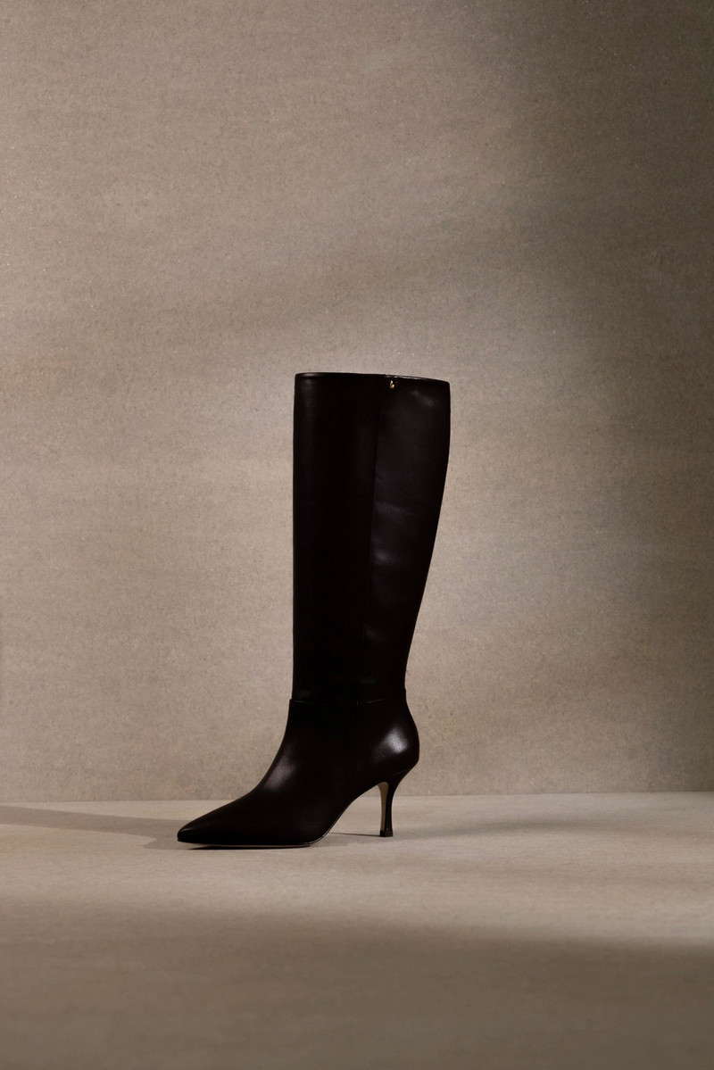 Kate Mid Boot In Black Leather 6