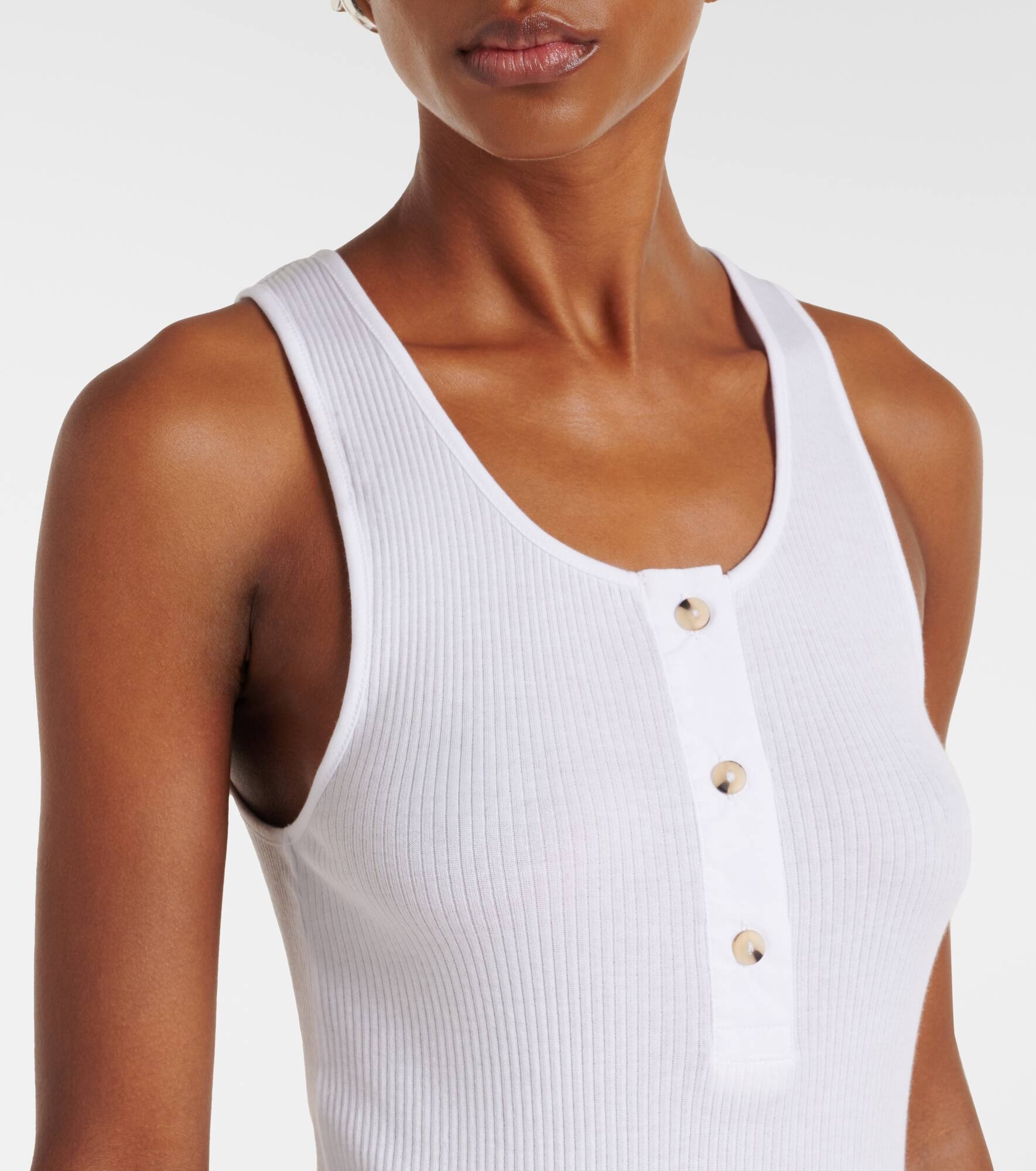 Mixed Media cotton tank top - 5