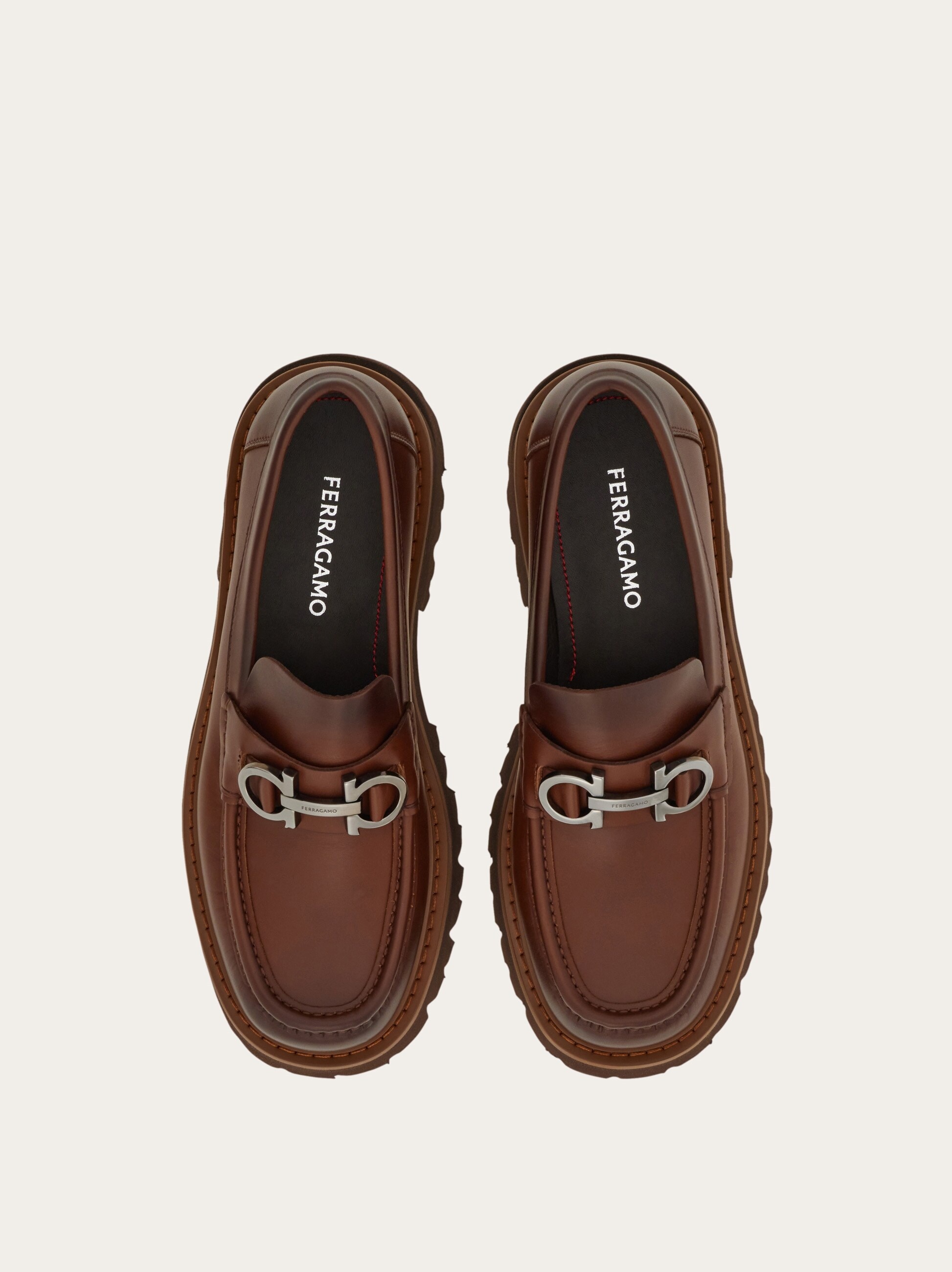 FERRAGAMO Moccasin with Gancini ornament | REVERSIBLE FERRAGAMO Moccasin with Gancini ornament | REVERSIBLE