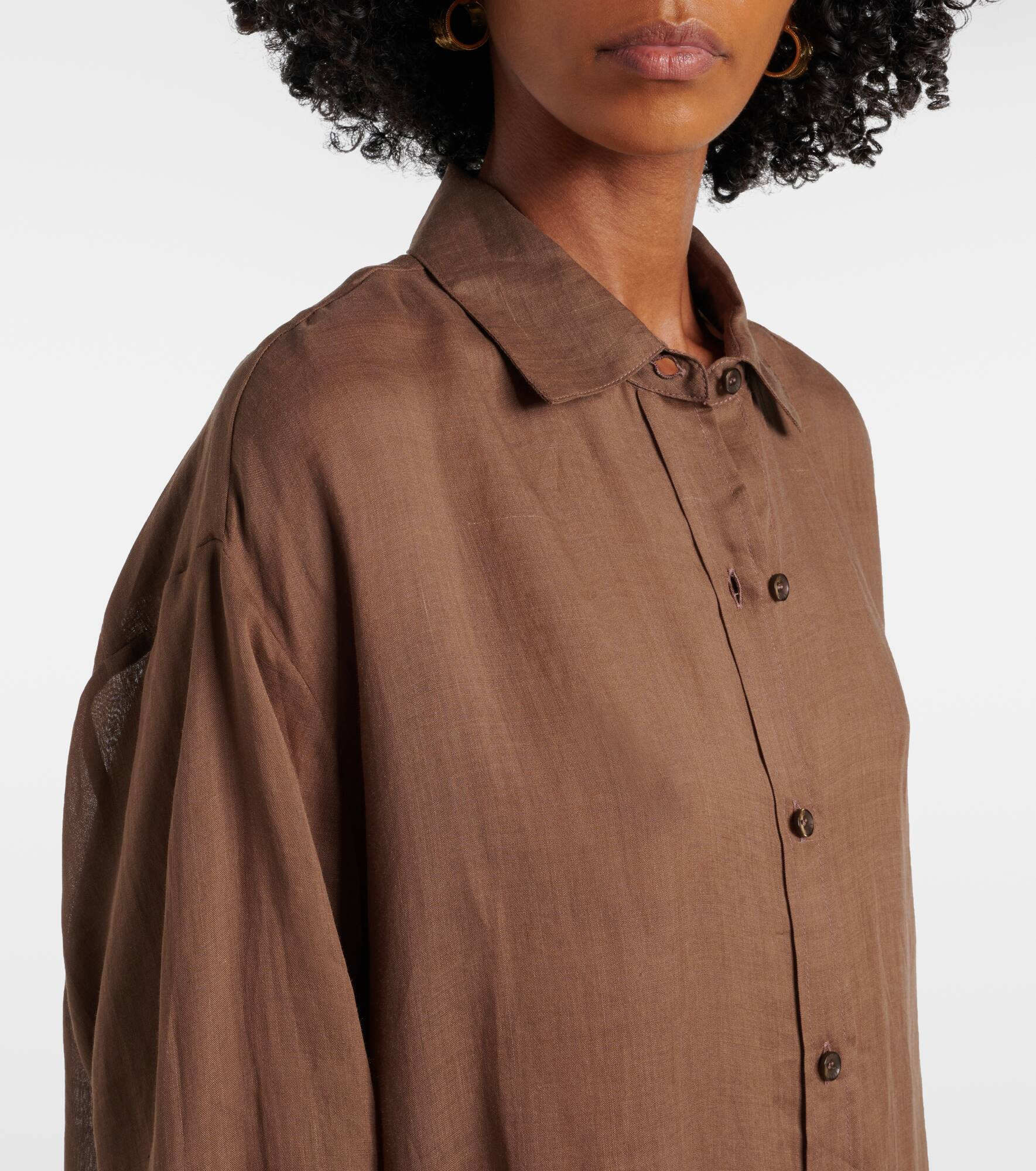 Niko oversized ramie shirt - 4