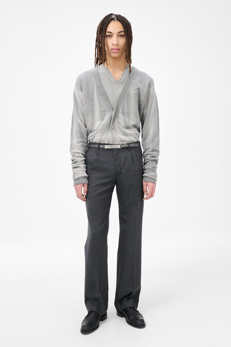 Our Legacy Slack Trouser Smoke Grey Micro Herringbone outlook