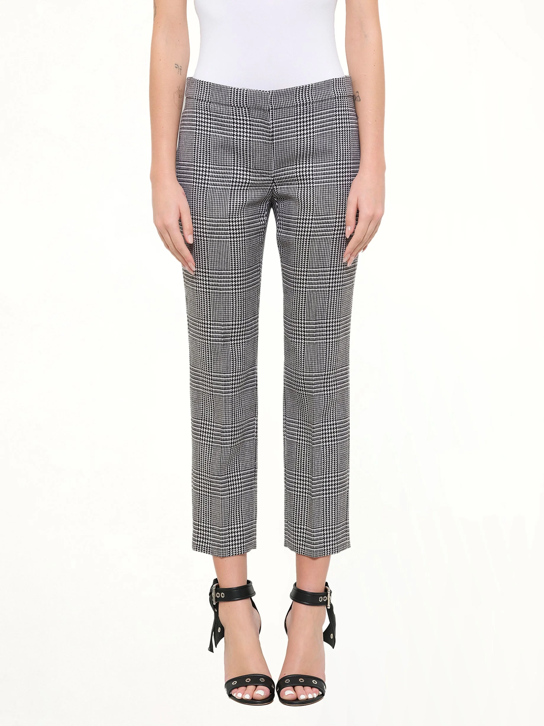 Prince Of Wales Pants in Black - 1