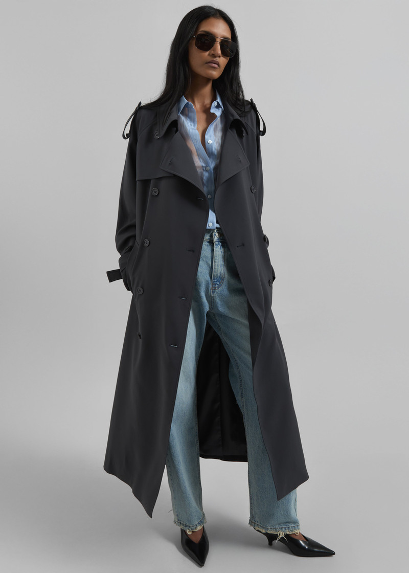 Veyron Trench Coat - Storm Grey 1