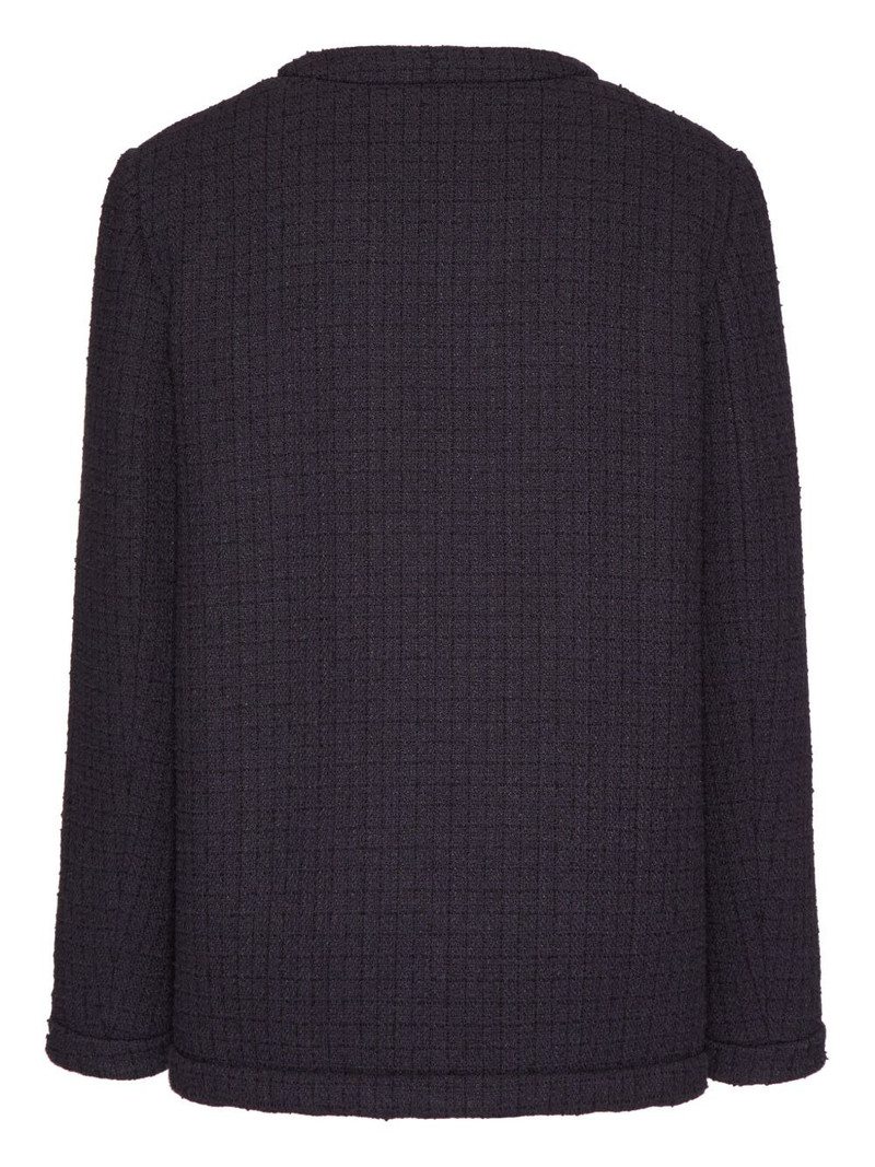 Valentino VLogo-appliqué tweed jacket outlook