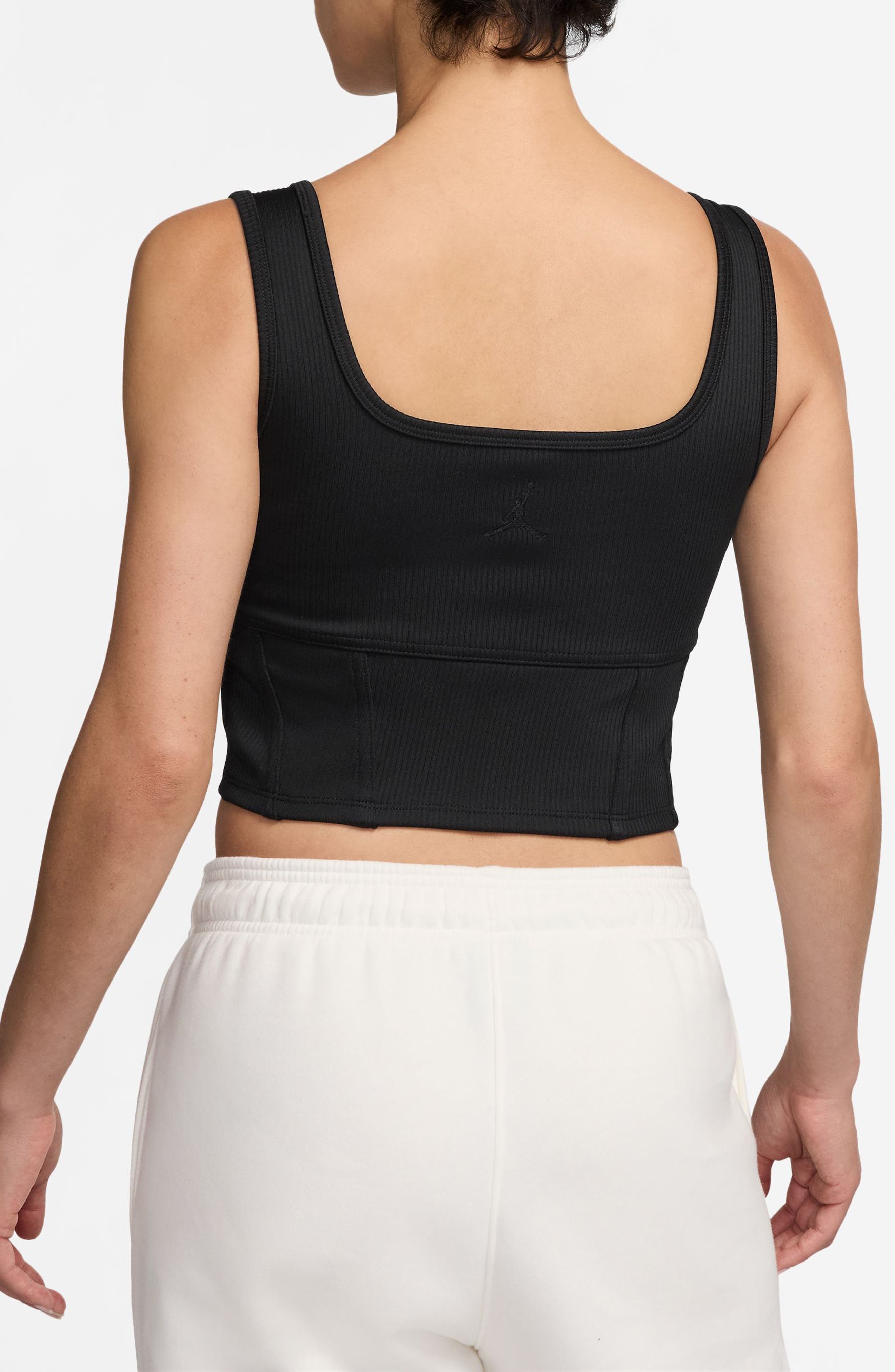 Jordan Crop Tank in Black at Nordstrom - 2