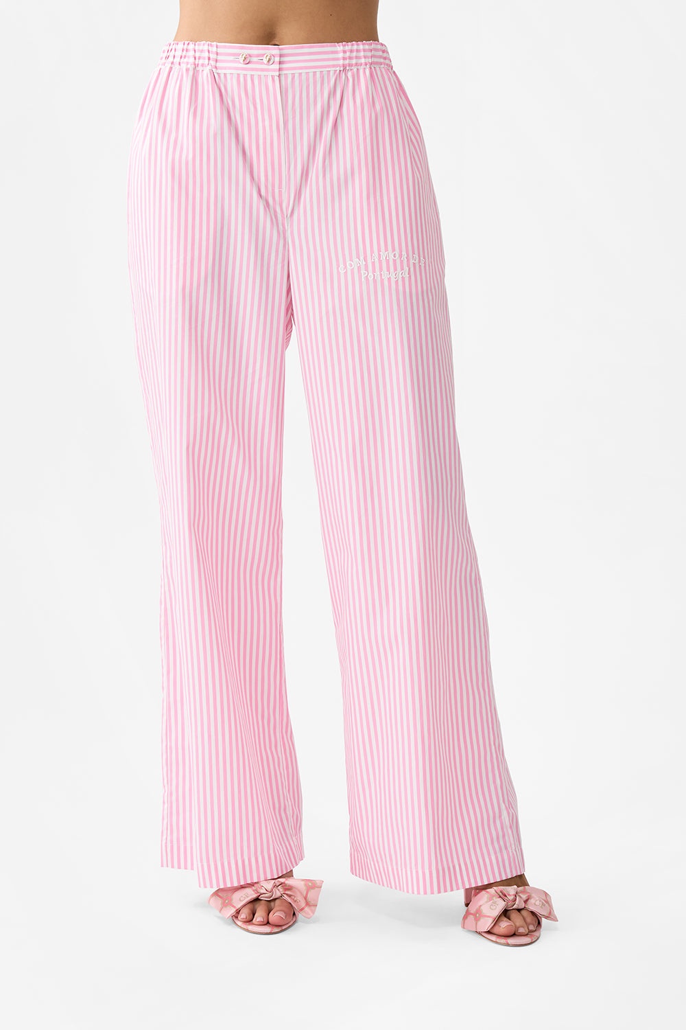 BUTTON FRONT LOUNGE PANT - 5