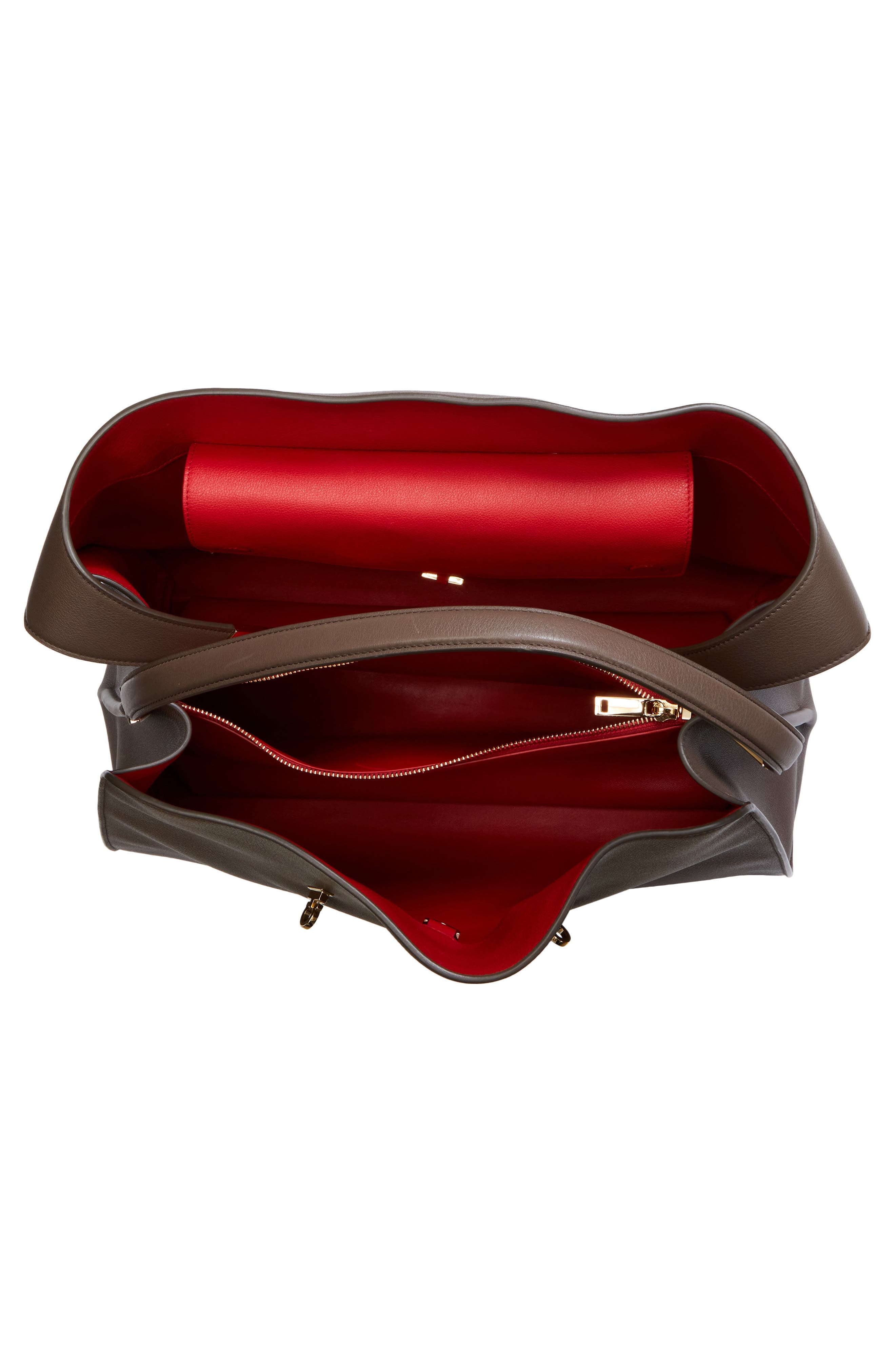 FERRAGAMO Hug Leather Top Handle Bag in Clay at Nordstrom - 3