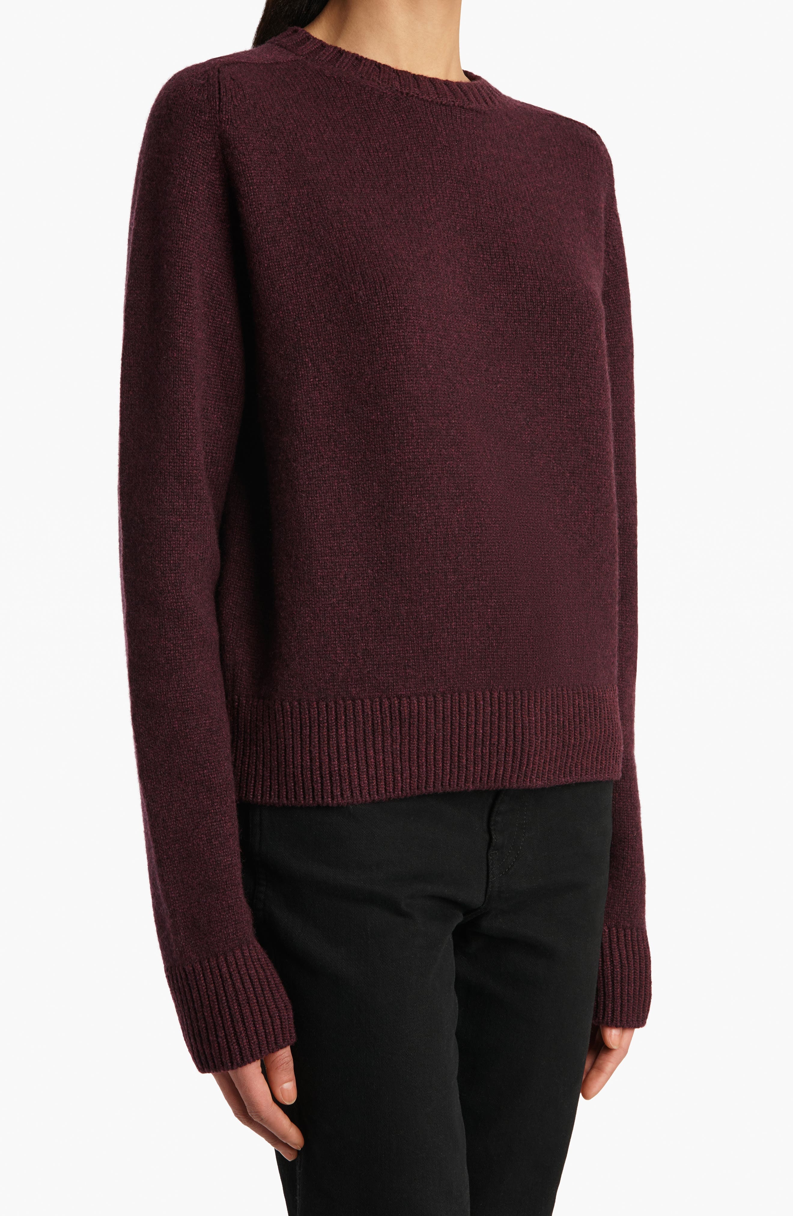 Khaite Nera Cashmere Sweater in Plum at Nordstrom - 3