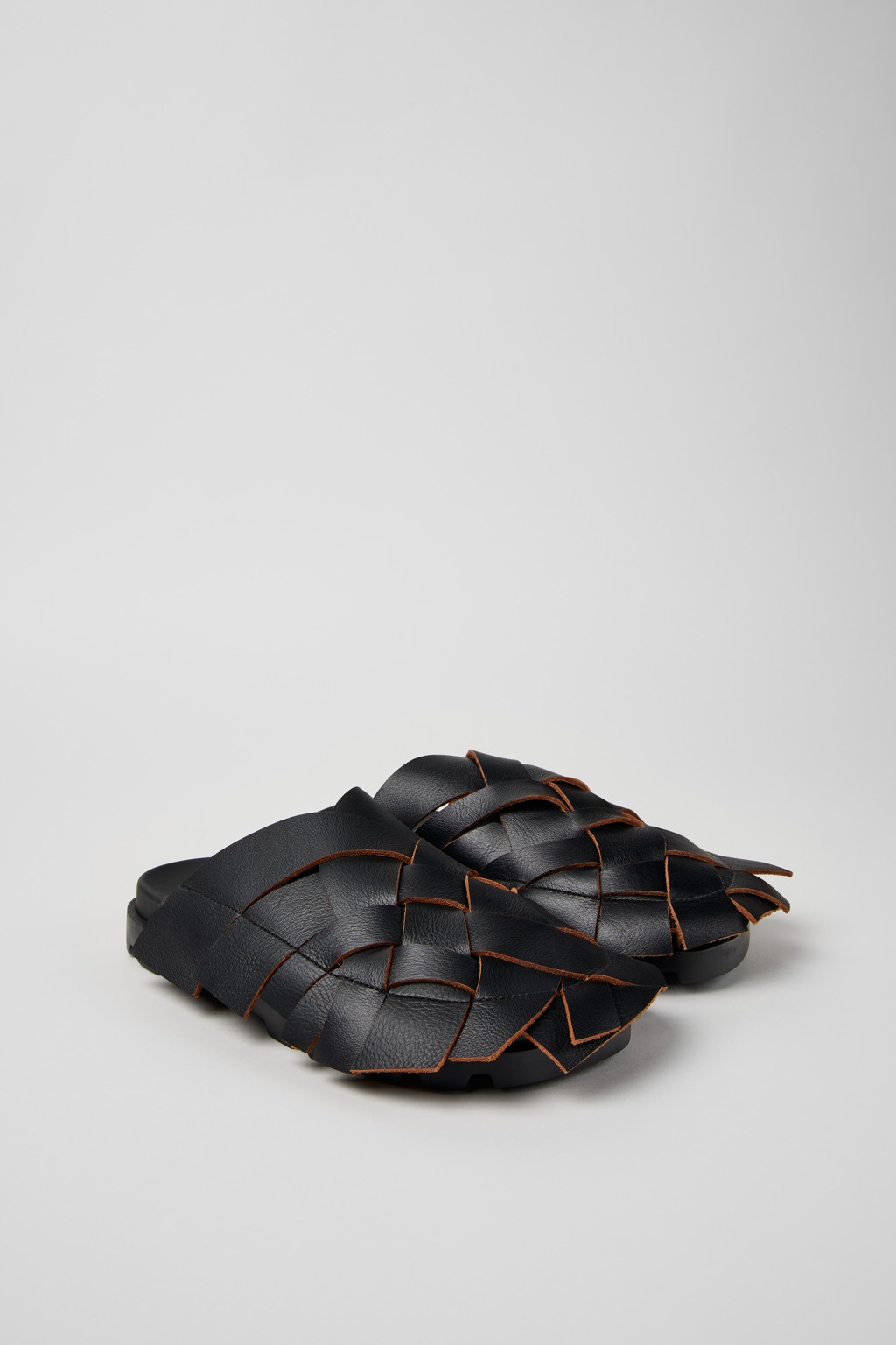 Black Leather Sandal - 2