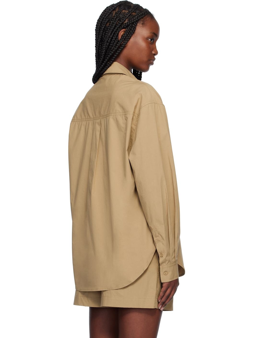 Tan Relaxed Shirt - 3