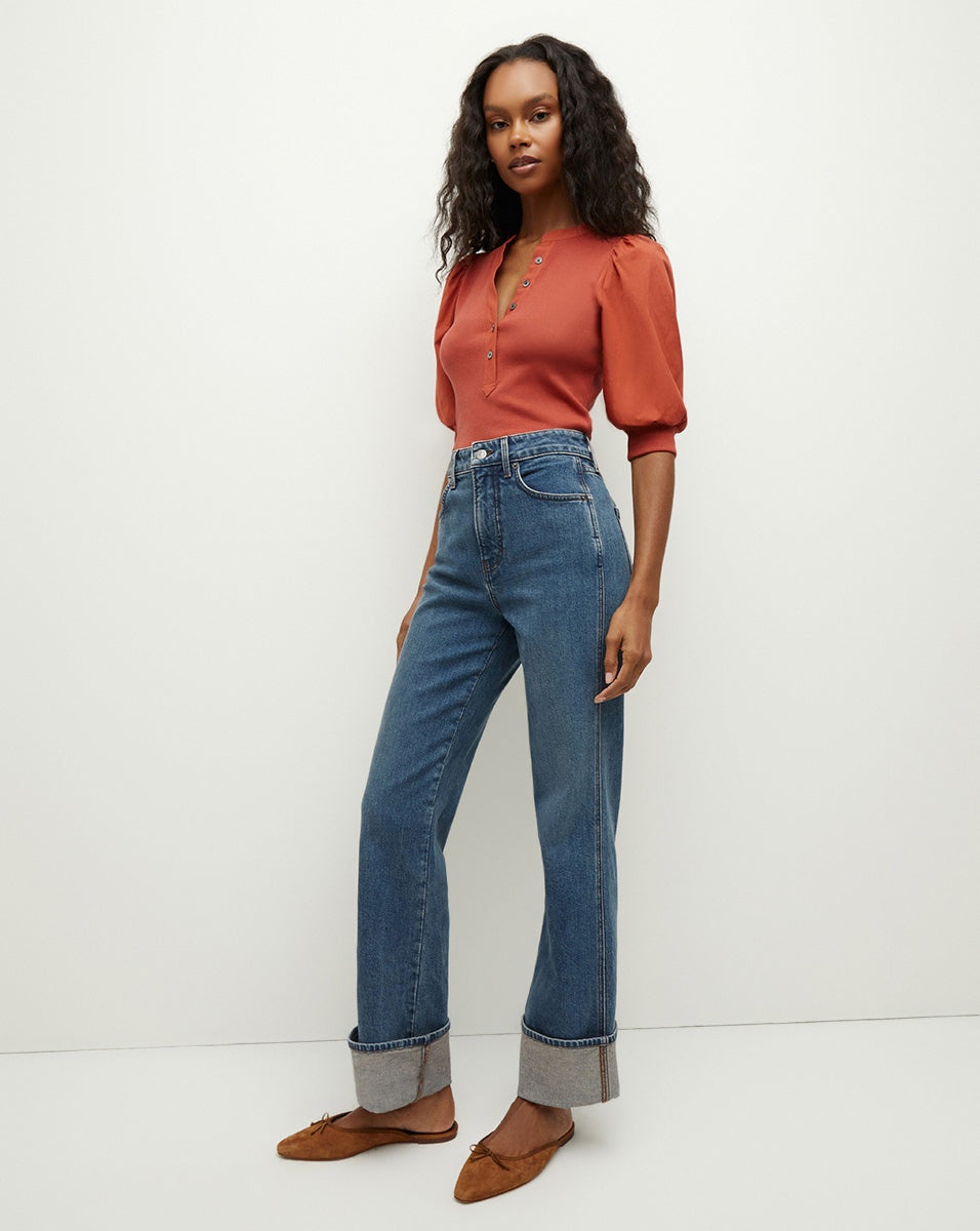 CORALEE PUFF-SLEEVE TOP - 3
