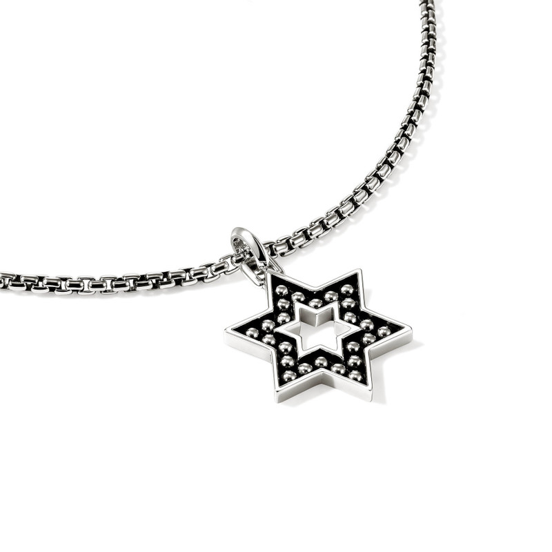JOHN HARDY Nailhead Star of David Pendant, Sterling Silver outlook