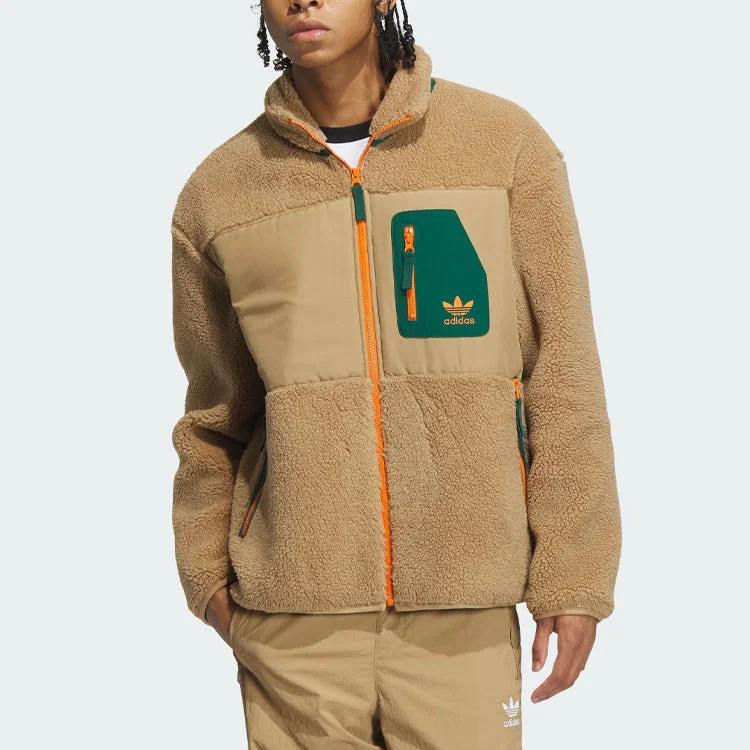 adidas adidas Originals Sherpa Jackets 'Brown' IN0994 | REVERSIBLE