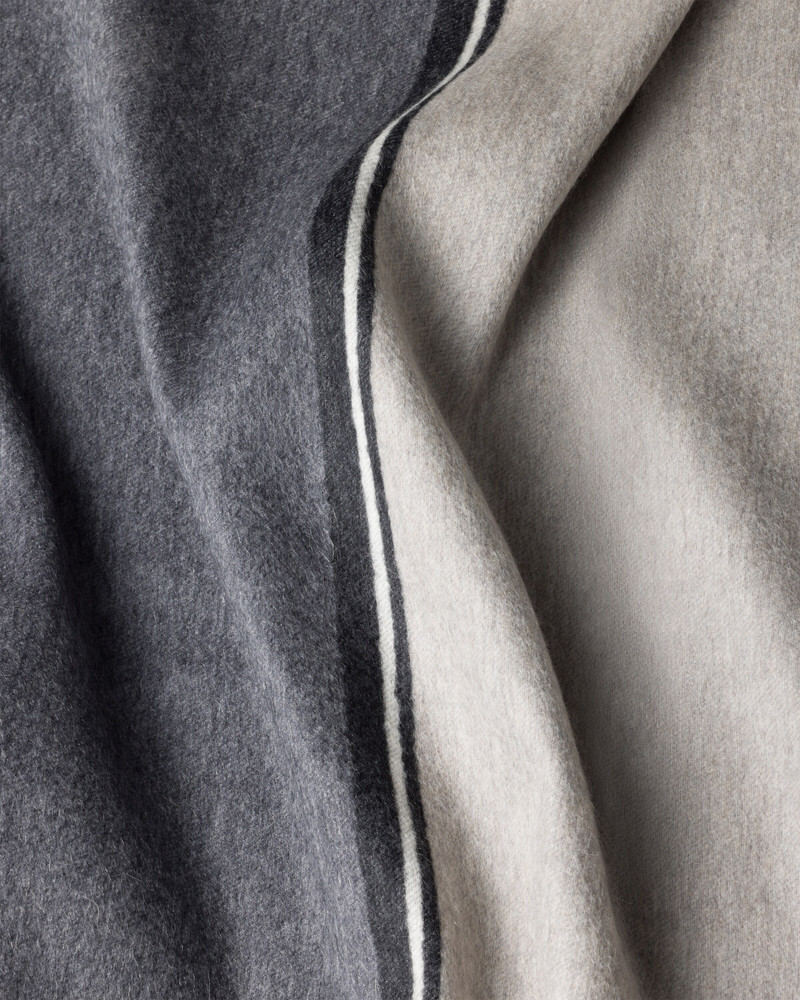 Prada Two-tone cashmere and wool throw outlook