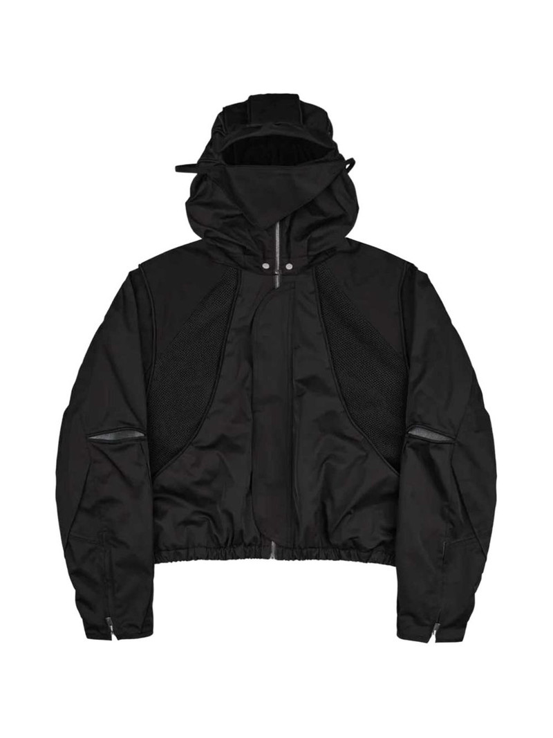 Parachute mesh-panelled zip-up jacket 1