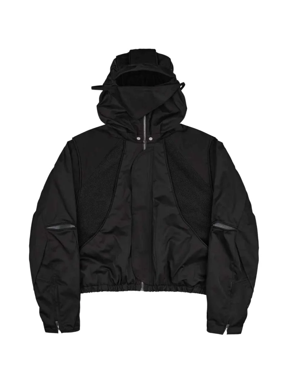 Parachute mesh-panelled zip-up jacket - 1