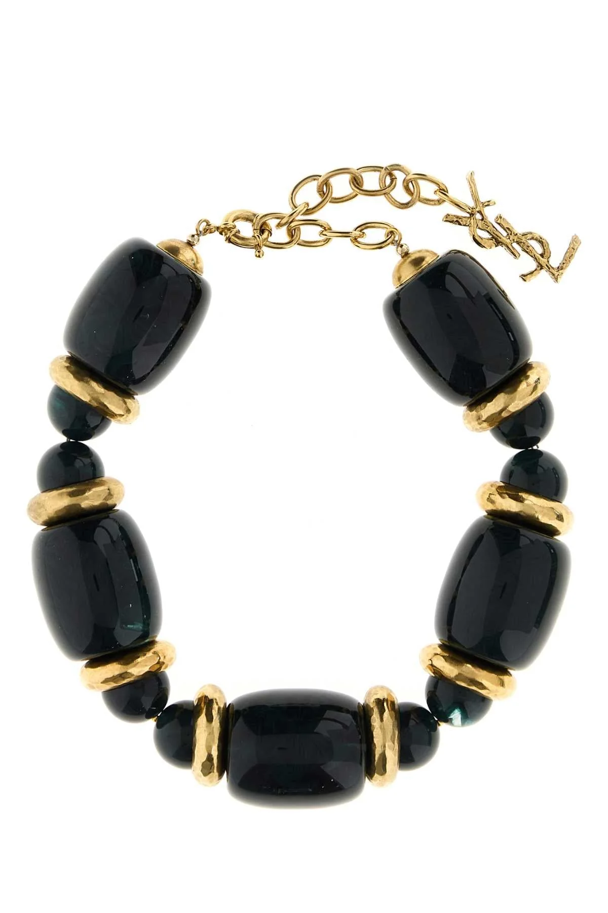 Saint Laurent Women Two-Tone Resin And Metal Necklace - 1