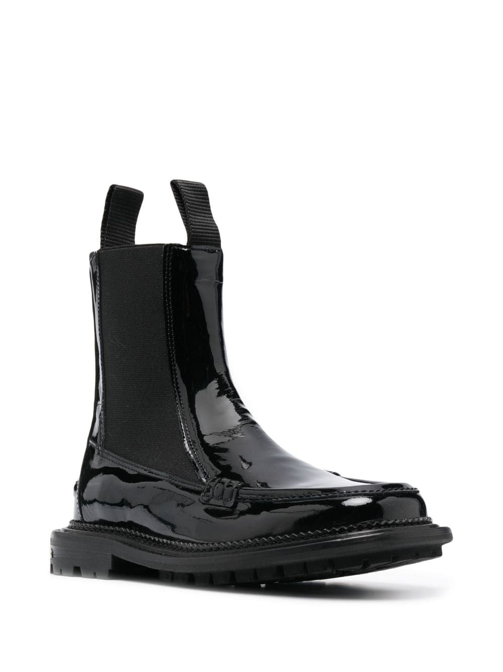stud-embellished leather ankle boots - 2