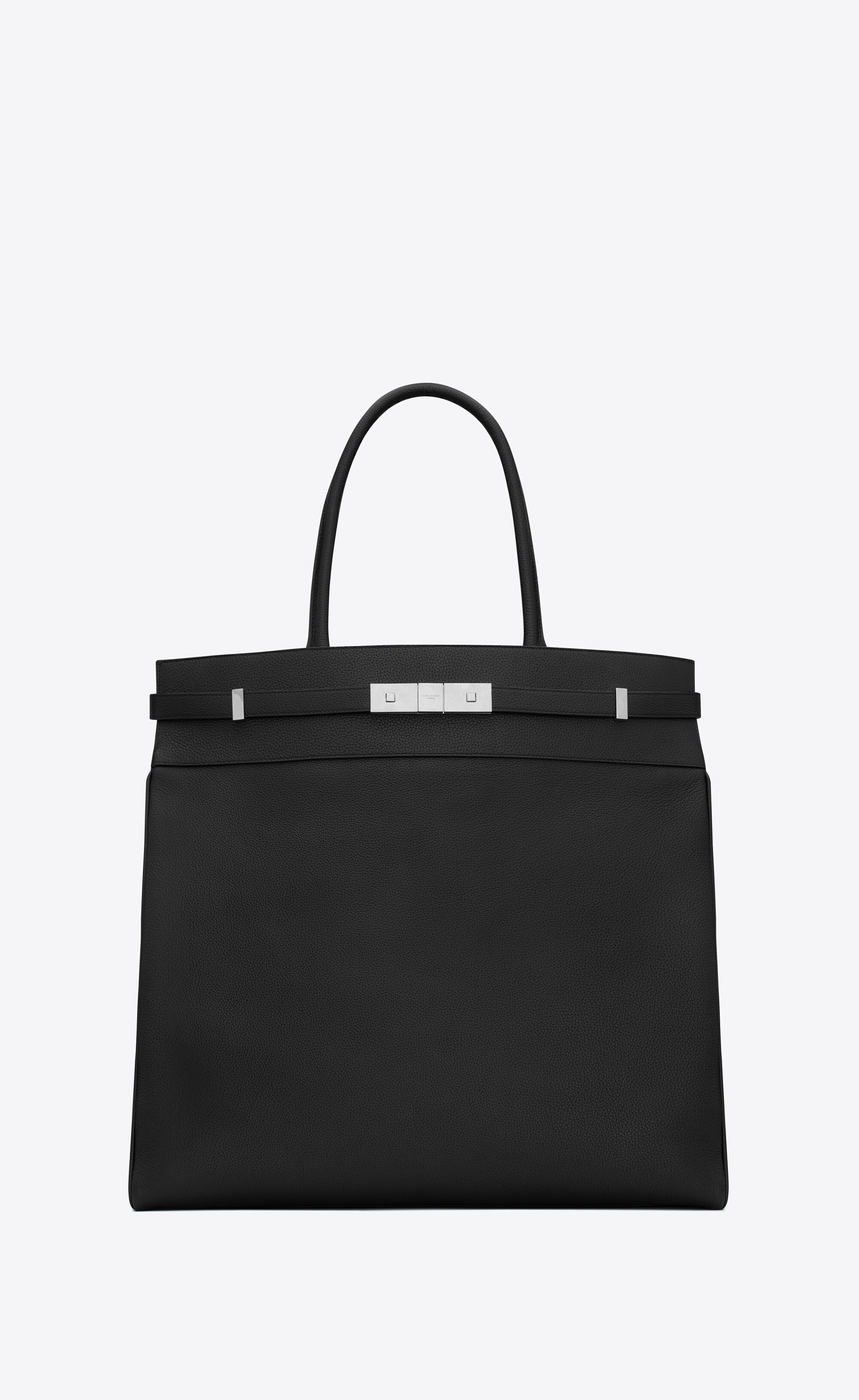 SAINT LAURENT manhattan n/s tote in grained leather | REVERSIBLE