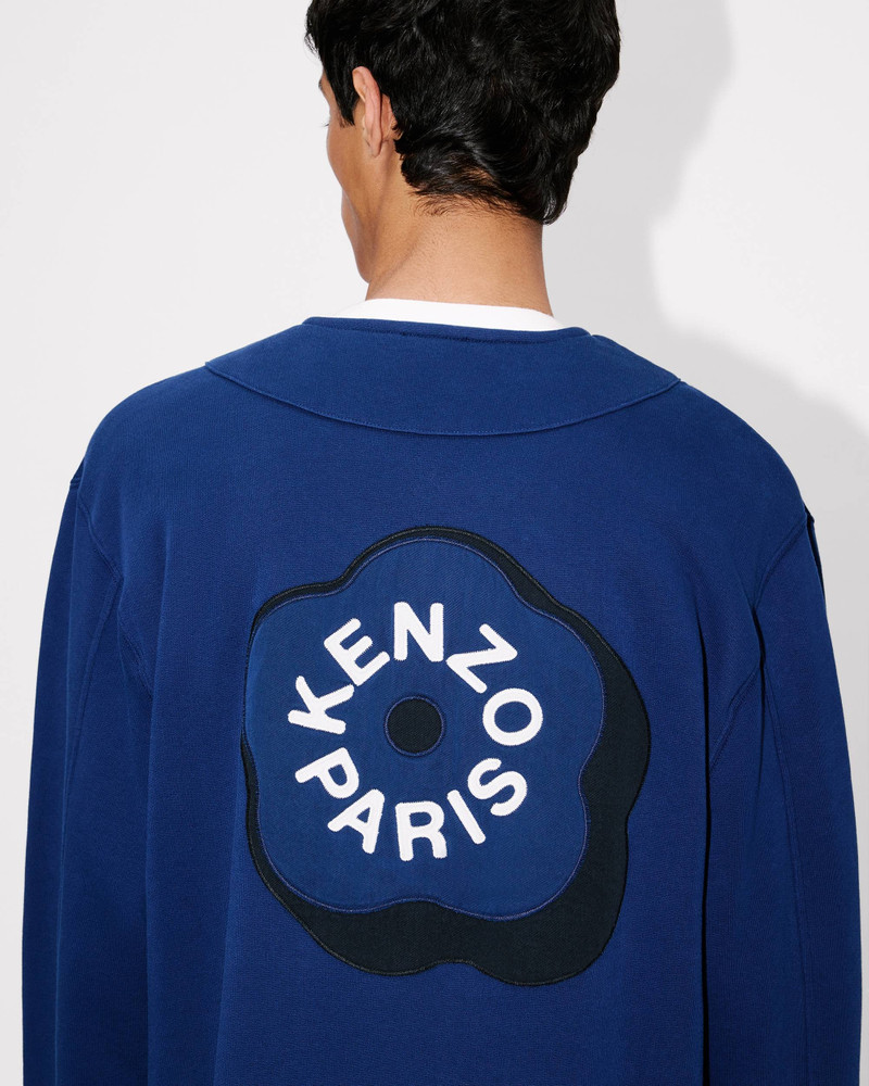 'Boke Flower 2.0' embroidered zip up cardigan in cotton 6