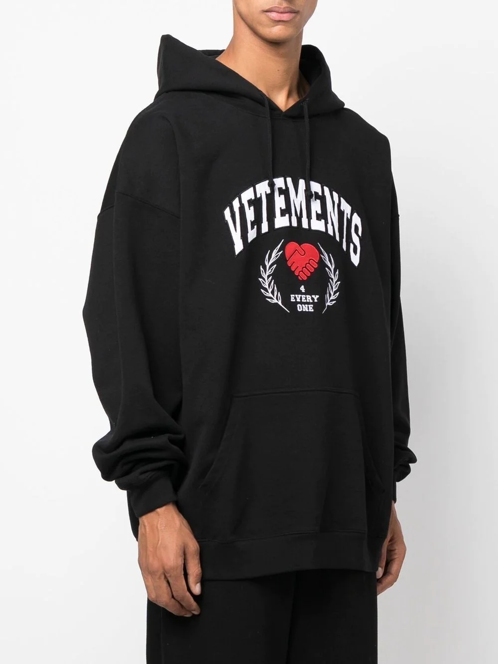 logo-print pullover hoodie - 3