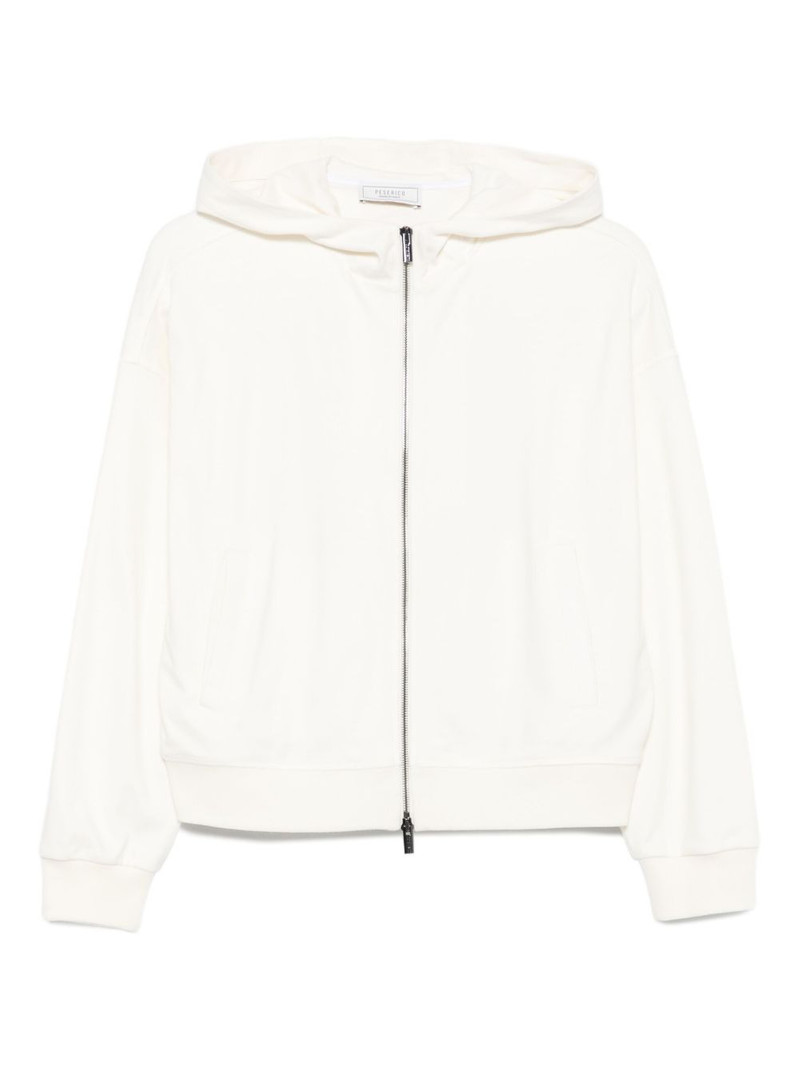 zip-fastening hoodie 1