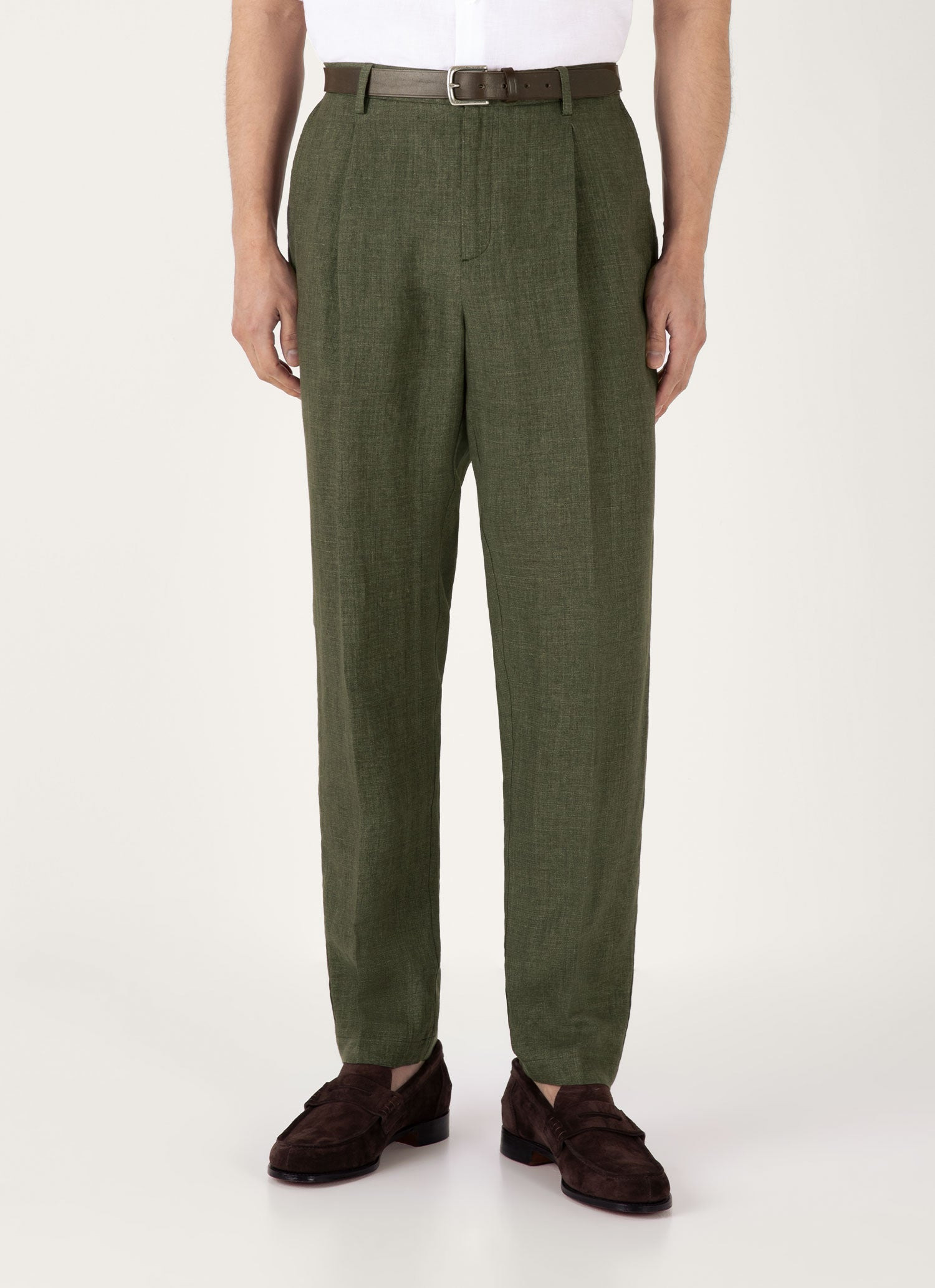 Pleated Linen Trouser - 2