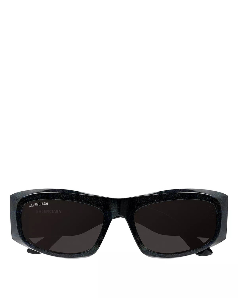 BALENCIAGA Signature Square Sunglasses, 60mm outlook
