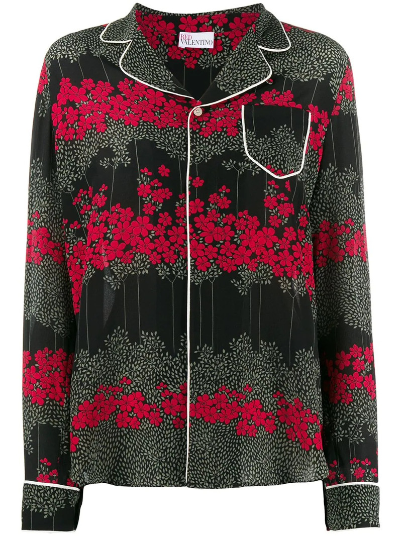 Dreaming Peony-print shirt 1
