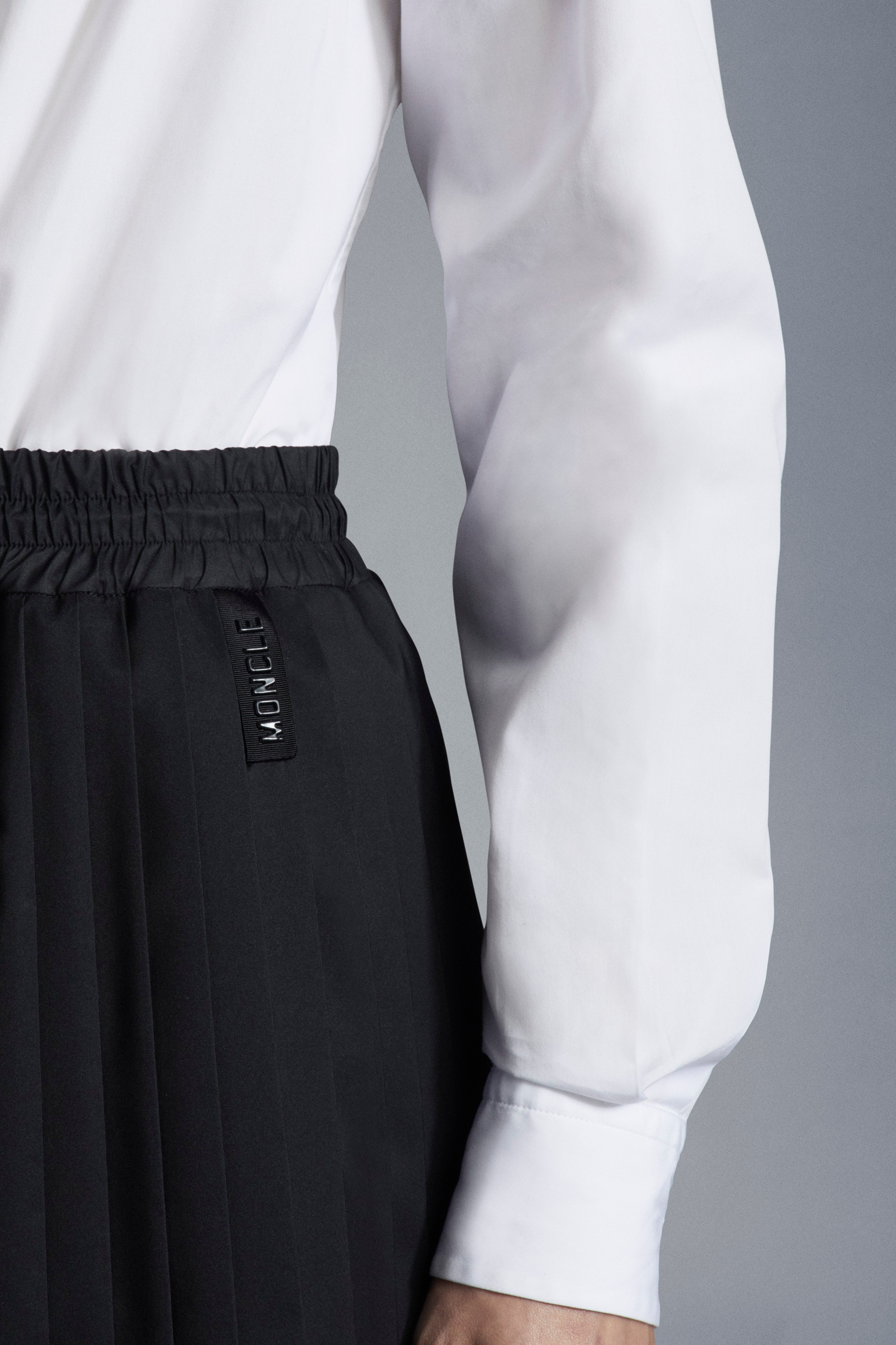 Pleated Taffeta Midi Skirt - 4