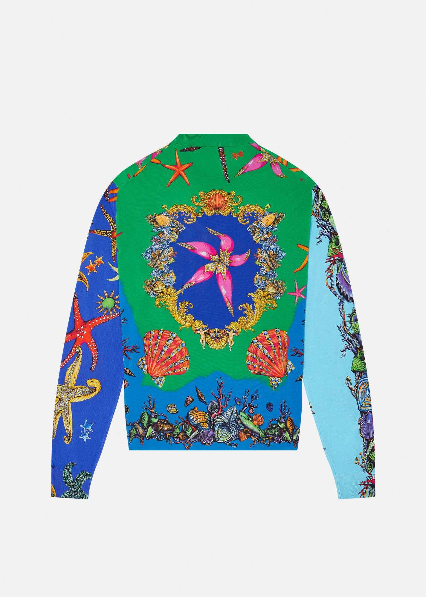 Trésor de la Mer Print Silk Sweater - 3